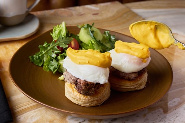 SHORT RIB BENEDICT.