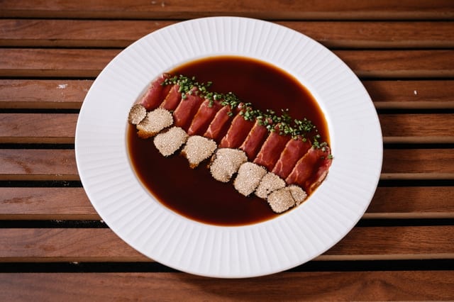 WAGYU BEEF TATAKI.