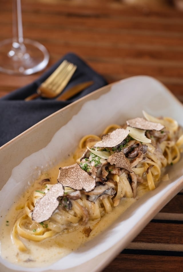 TRUFFLE FETTUCINE PASTA.