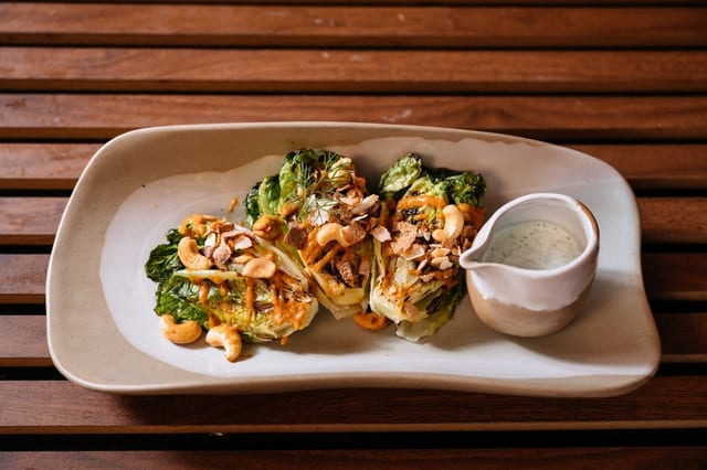 GRILLED BABY LETTUCE.